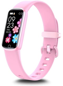 PROMASS Fitness Tracker, ZONEY Activity Tracker with HR Sleep Monitor,11 Sport Modes Kids Smart Watch with Alarm Clock and Reminder, Step Calories Counter, IP68 Waterproof (Pink)  - Image 1