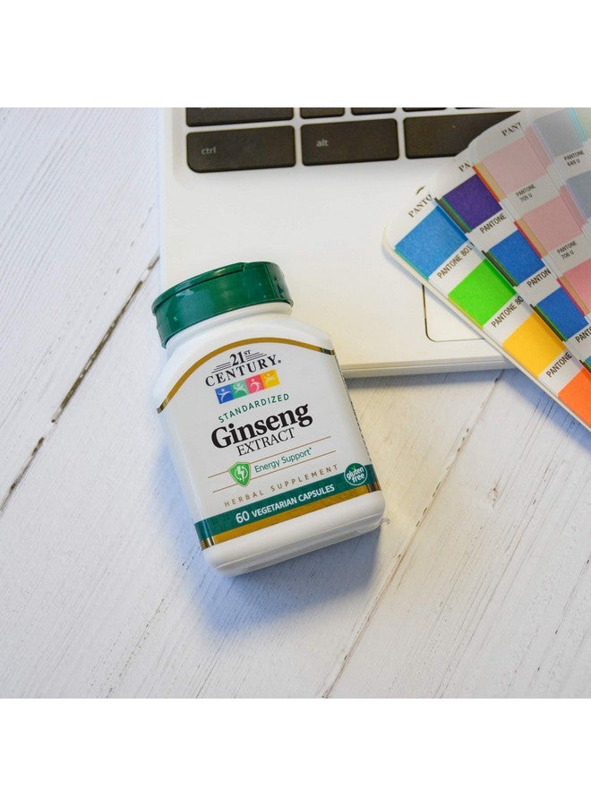 21st Century Ginseng Extract Veg Capsules, 60Count - Image 4