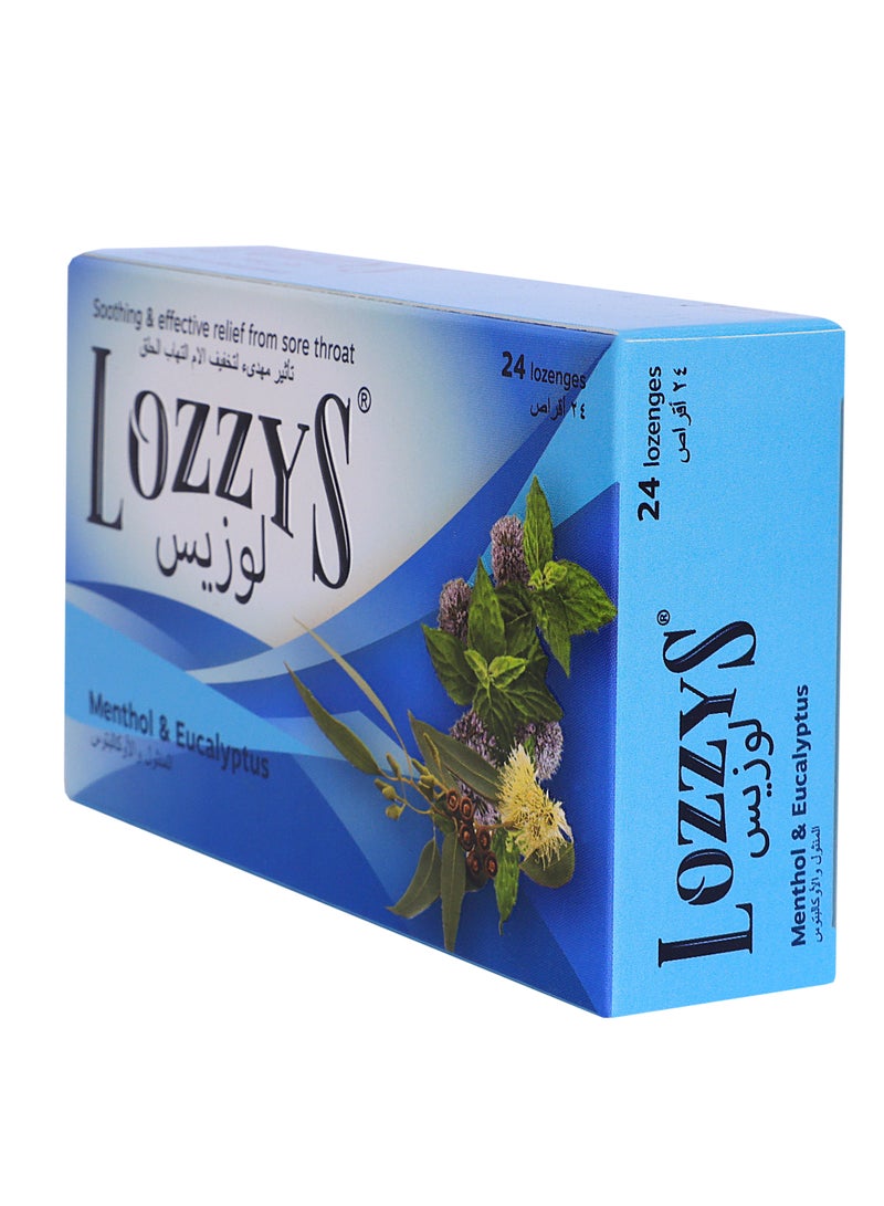 Lozzys Menthol & Eucalyptus for Sore Throat and Blocked Nose, Dual Anti-Bacterial Action, Fast Effective Relief from the Symptoms of Sore Throat, 24 Lozenges - Image 3