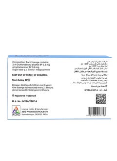 LOZZYS Lozzys Menthol & Eucalyptus for Sore Throat and Blocked Nose, Dual Anti-Bacterial Action, Fast Effective Relief from the Symptoms of Sore Throat, 24 Lozenges  - Image 5