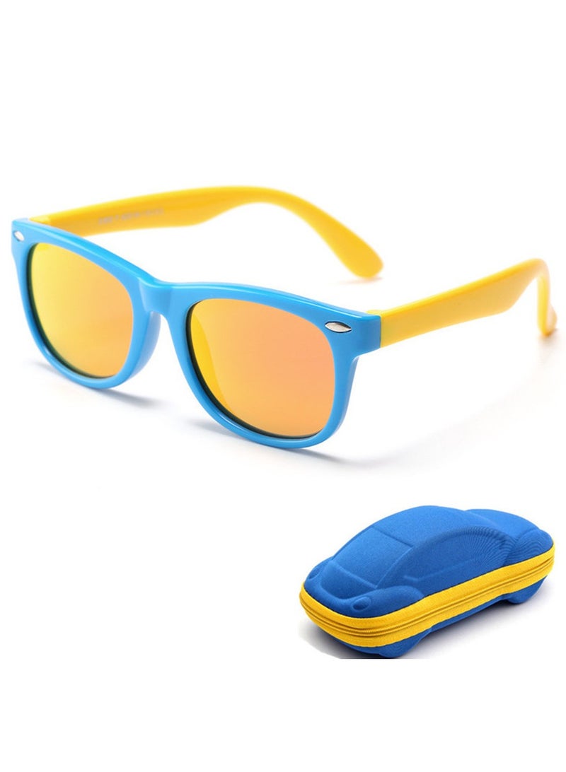 Kids Polarized Sunglasses Rubber Flexible Shades for Girls Boys Age 3-9 - Image 1