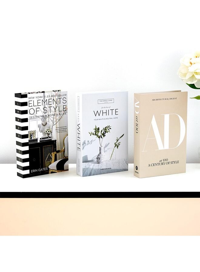 3 قطع كتب مزيفة للديكور، كتب زخرفية لديكور المنزل، كتب مزيفة لعرض غرفة المعيشة - Image 5