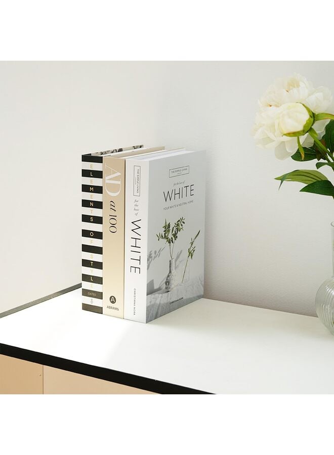 3 قطع كتب مزيفة للديكور، كتب زخرفية لديكور المنزل، كتب مزيفة لعرض غرفة المعيشة - Image 2