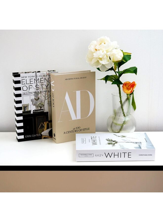 3 قطع كتب مزيفة للديكور، كتب زخرفية لديكور المنزل، كتب مزيفة لعرض غرفة المعيشة - Image 3