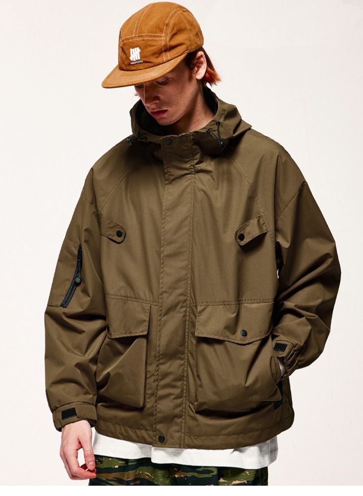 NIBEMINENT Men's Outdoor Waterproof  Hooded Jacket Suitable for Mountain Climbing, Hiking, and Wilderness exploration and Other Outdoor Activities  - Image 1