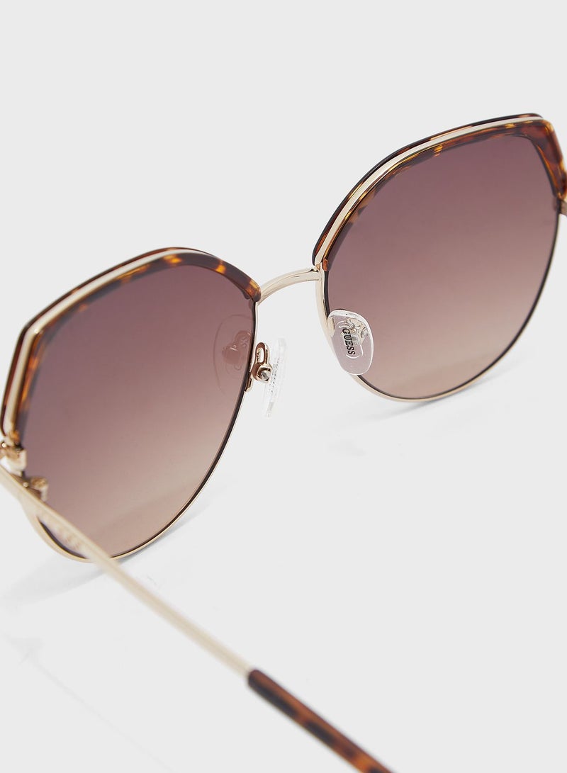 GUESS Half Frame Sunglasses - Image 3