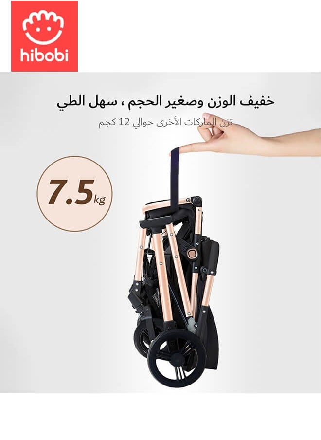 Luxury Reversible High Landscape Lightweight Baby Stroller, Quick Folding, Suitable for 0-6 Years, Anti-Slip & Puncture-Proof Rubber Tires, 60kg Load Capacity, Black Travel Stroller - pzsku/Z48EF15E8397F1C324491Z/45/1741940951/57d61d2b-2baf-4811-9119-3a571154413c