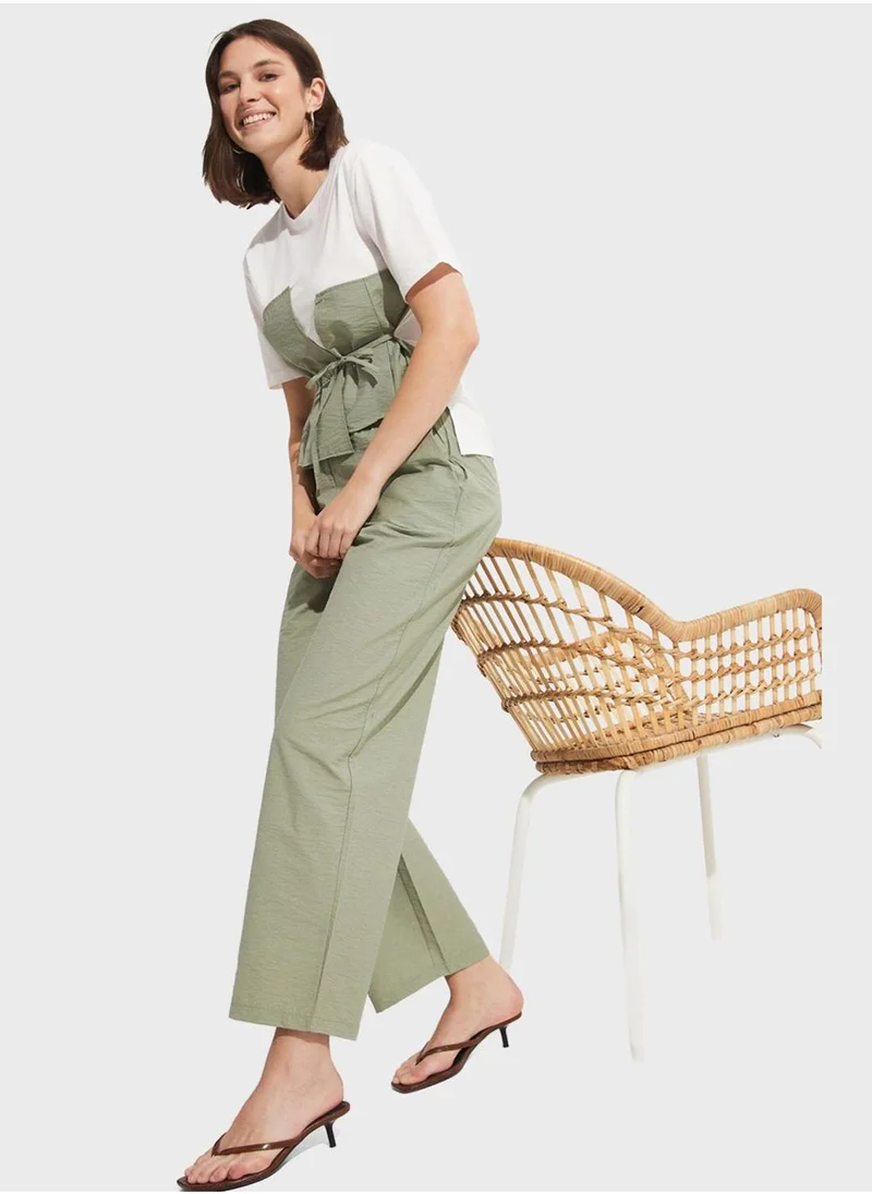 JUNE High Waist Trouser & Blouse Set