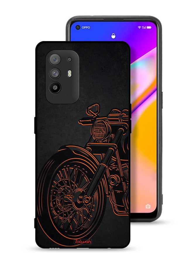 Tolwak Oppo F19 Pro Plus 5G Protective Case Cover Vintage Bike - Image 1
