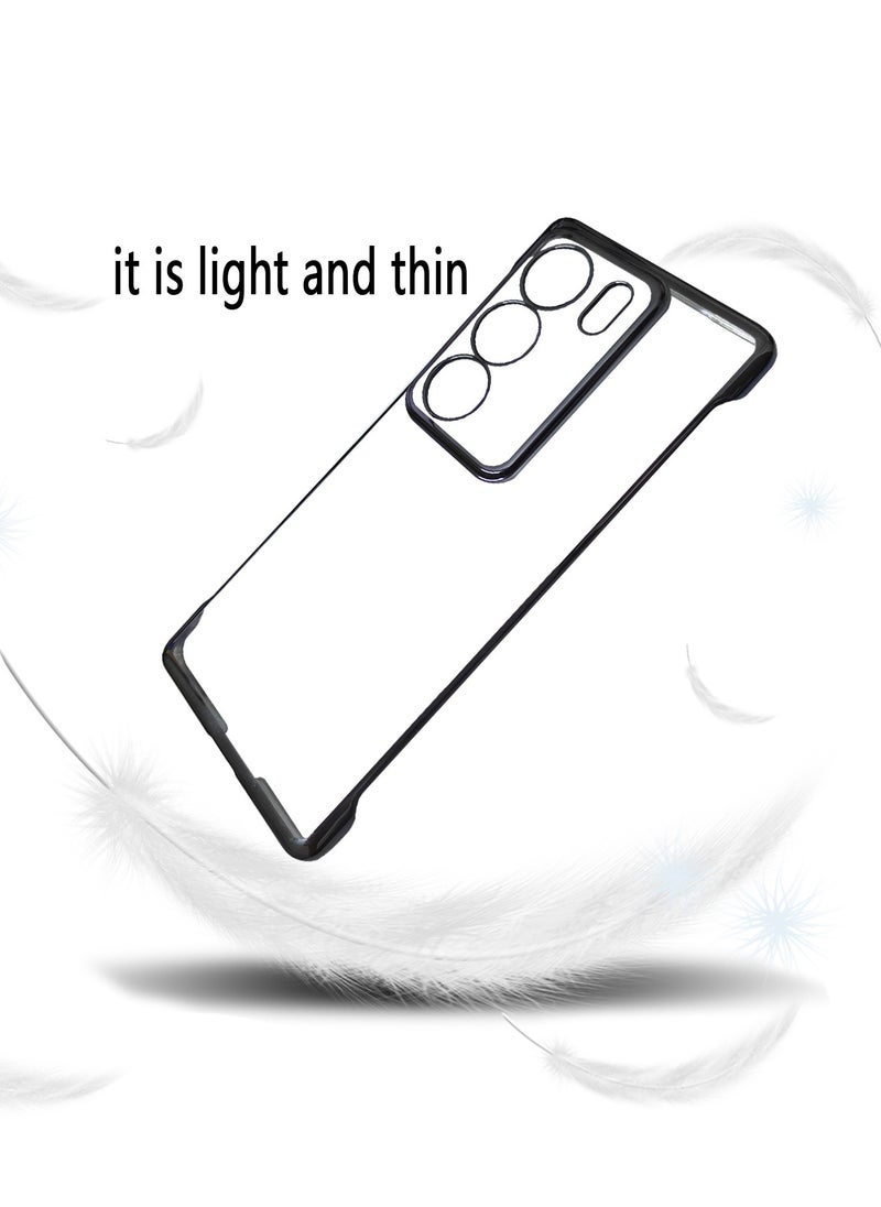 X-level Vivo V29 5g Slim Case Cover with Ultra Thin Frameless Case Accessories Camera Len Protector Anti-Yellow Shockproof Anti-scratch Anti-drop Shell Back Cover for Vivo V29 5g  - Image 3