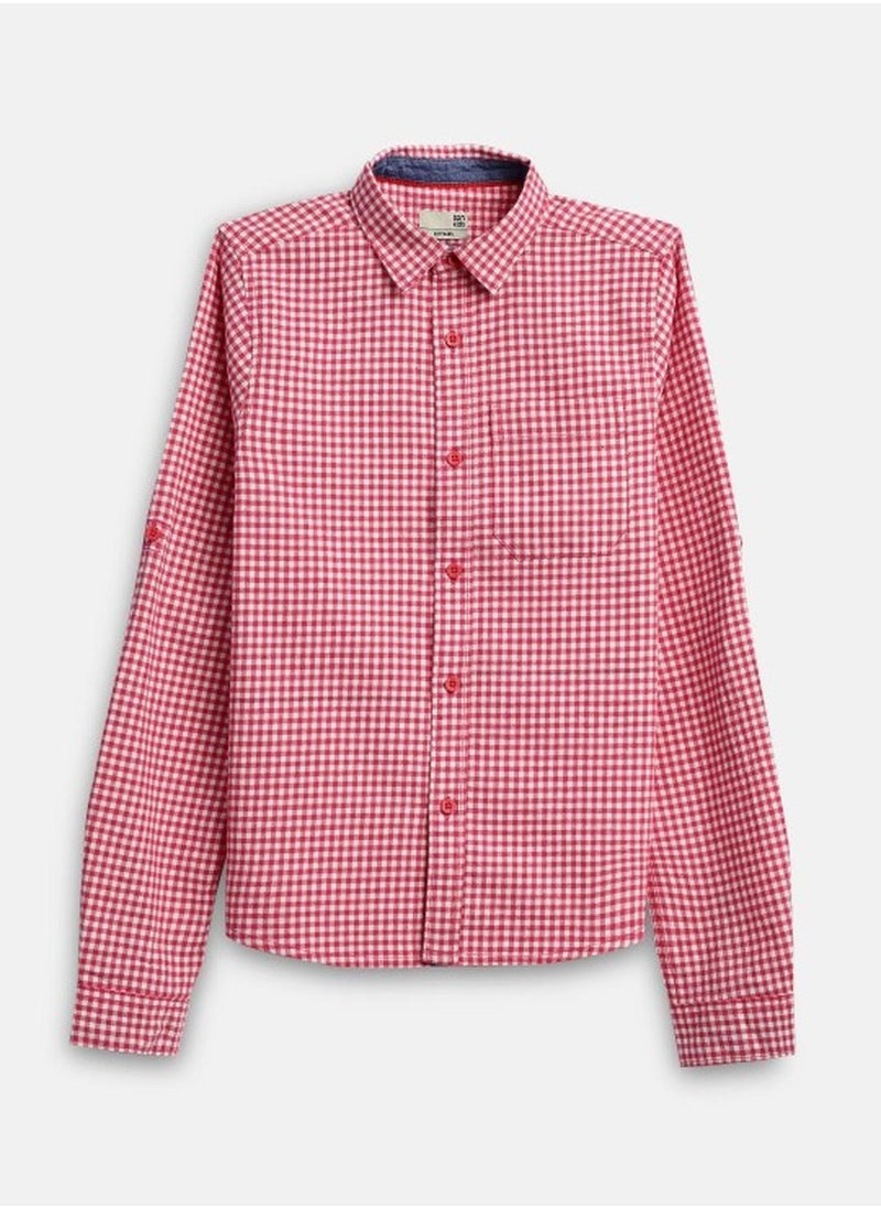 Bonkids Regular Long Sleeve Printed Multicolour Cotton Shirt For Boys 100 % Cotton  - Image 1