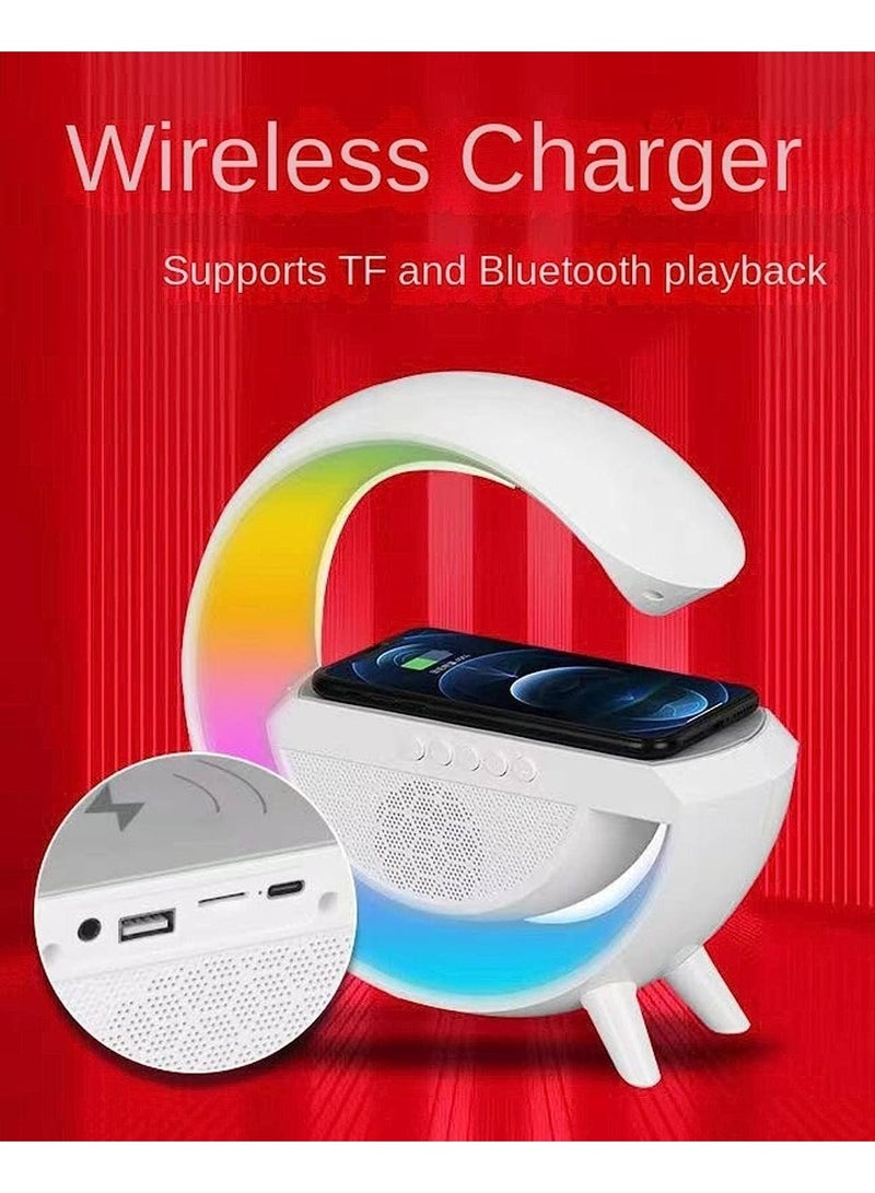 Desk Lamp Bluetooth Speaker with Night Light LED And Rechargeable Battery - Image 4