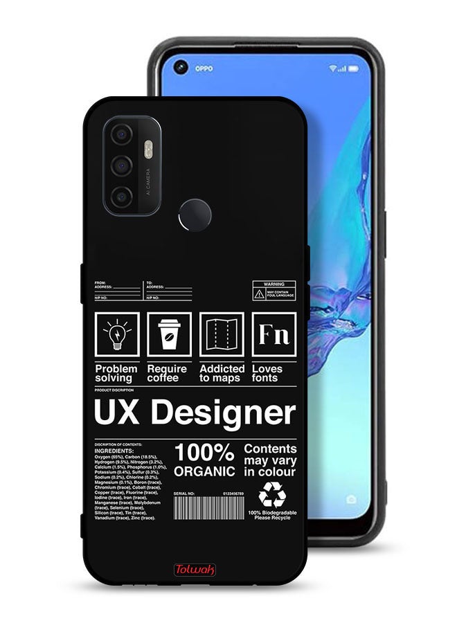 Tolwak Oppo A32 Protective Case Cover Ux Designer Sticker - Image 1