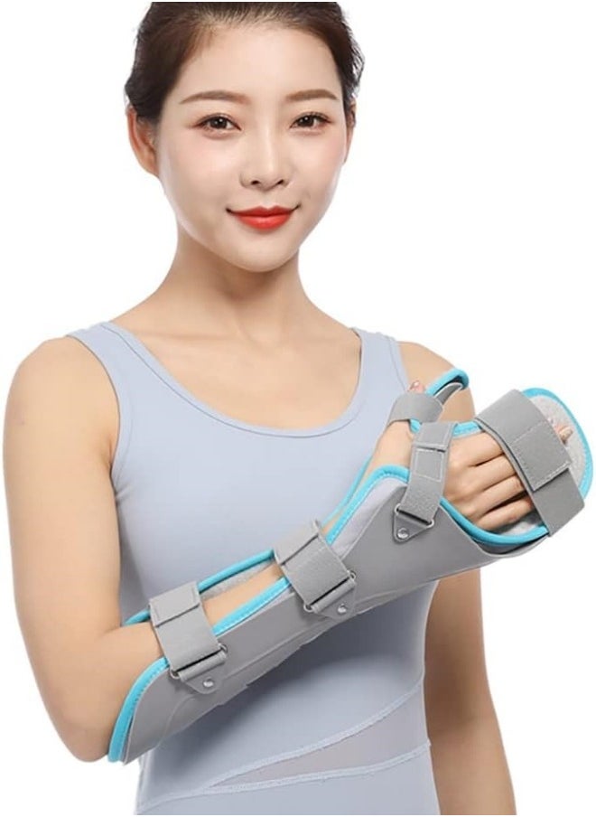 Ru syanl - Adjustable Wrist Support Orthotics Hand Fracture Fixed Strap 360 Degree Protection Hook and Loop Fastener Design Hollow Hard Shell Splint for Sprain Carpal Tunnel Joint Pain Relief - Image 1