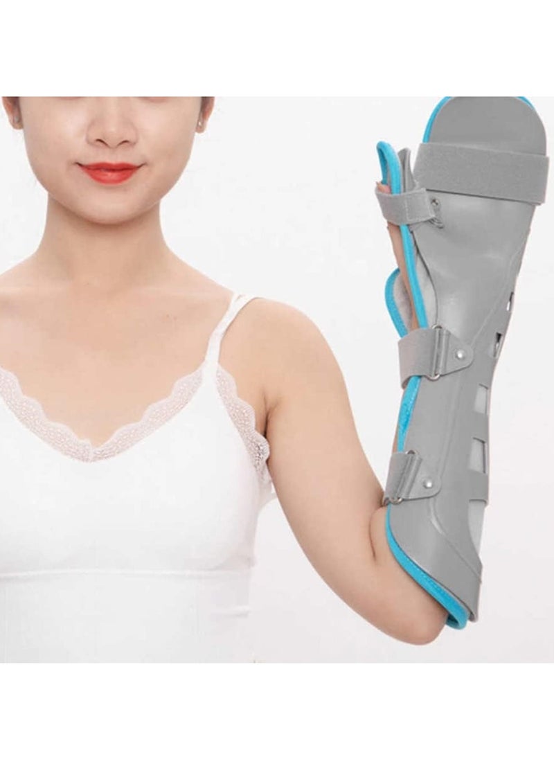 Ru syanl - Adjustable Wrist Support Orthotics Hand Fracture Fixed Strap 360 Degree Protection Hook and Loop Fastener Design Hollow Hard Shell Splint for Sprain Carpal Tunnel Joint Pain Relief - Image 1