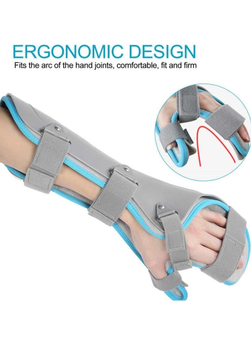 Ru syanl - Adjustable Wrist Support Orthotics Hand Fracture Fixed Strap 360 Degree Protection Hook and Loop Fastener Design Hollow Hard Shell Splint for Sprain Carpal Tunnel Joint Pain Relief - Image 1