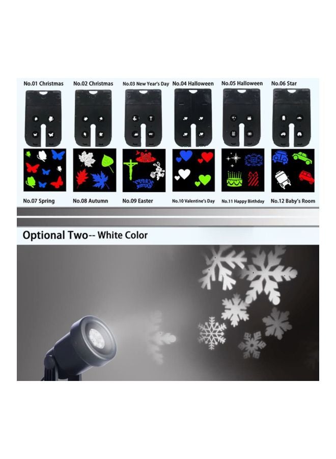 Loquat LED Projector Light Pattern Spotlight Red/Green/Blue 29cm - Image 2