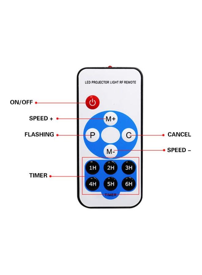 Loquat LED Projector Light Pattern Spotlight Red/Green/Blue 29cm - Image 5