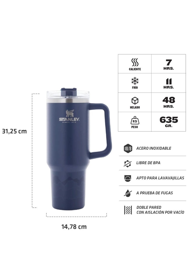 Stanley - H2.0 Flow State Stainless Steel Tumbler with Handle and Straw Lid Insulated Reusable Cup for Water, Coffee, Smoothies & More, Travel Mug, Cupholder Friendly 40 oz - Image 1