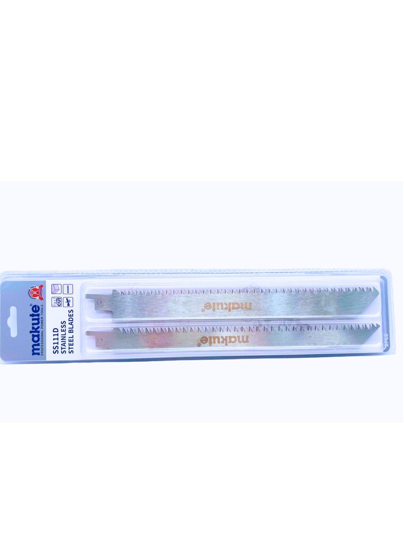 makute Jigsaw Blades for Wood & Metal Cutting, High-Speed Stainless Steel, Fast Cut, 2-Pack - Ideal for Plastic, Chipboard, Laminated Boards, Plywood, Curved Cuts, Metal Sheets (1-3mm), and more- SS111D - Image 3