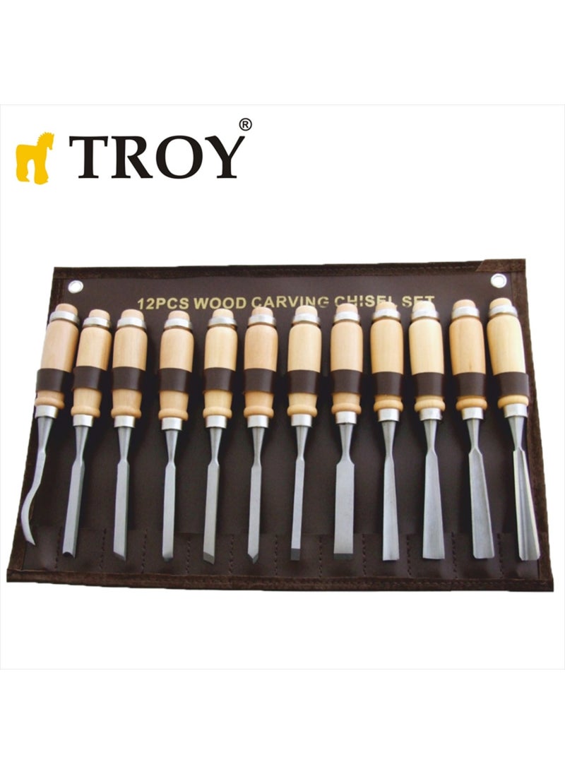 Troy 25004 Wood Carving Knife Set, 12 Pieces  - Image 3