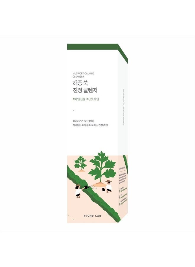 ROUND LAB Mugwort Calming Cleanser, Formulated With 4-Cica, Soothing, Low Ph, Moisturizing 5.07 Fl.Oz - Image 2