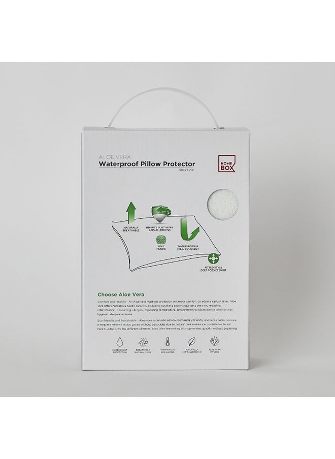 Home Box Aloevera Waterproof Pillow Protector 75 x 50 cm  - Image 5