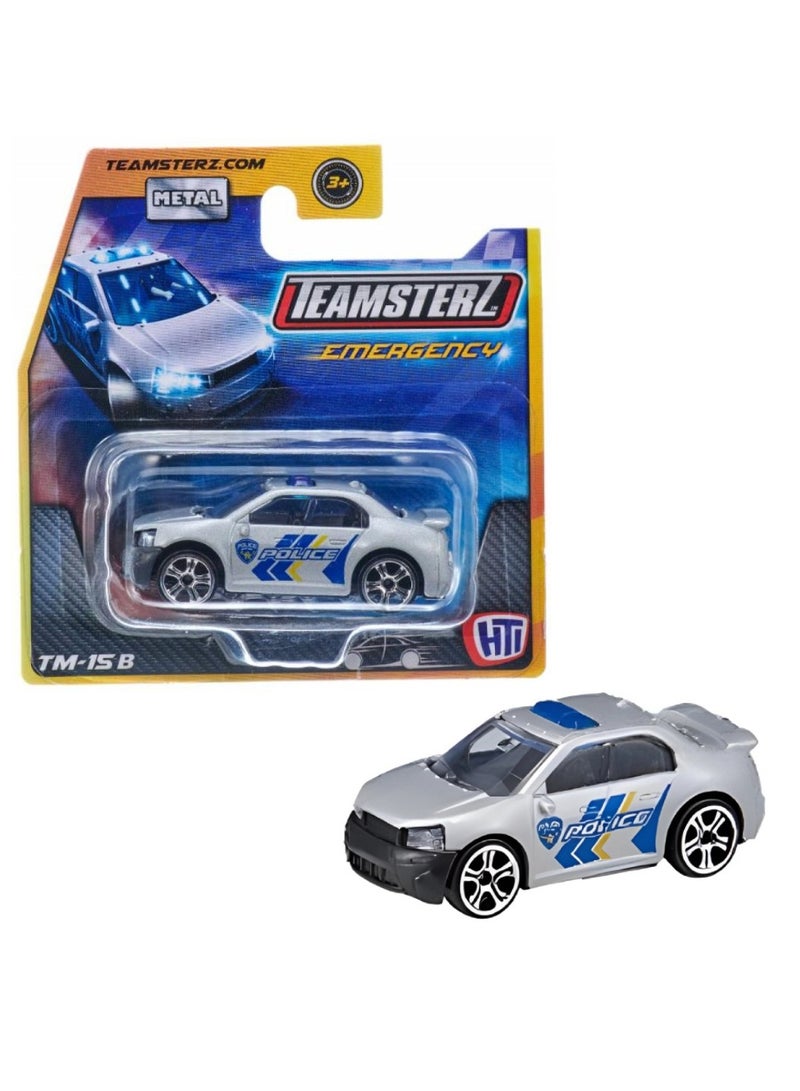 Teamsterz - Performance Metal 3 Inch Silver Emergency Car - TM-15B - 1416228