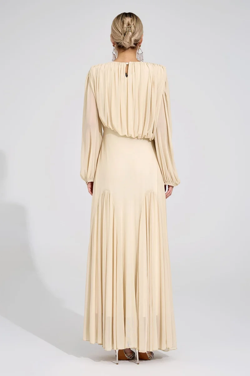 Catchall  Linnea Pleated Maxi Dress for Women | Best Price UAE