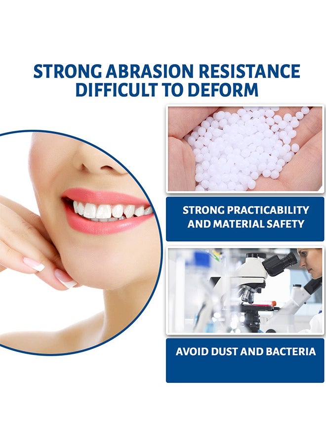 EELHOE Thermal Forming False Teeth,Temporary Tooth Repair Beads Reusable Teeth Filling Replacement for Chipped Teeth,Thermal Beads for Missing & Broken Tooth Fake Teeth Non Toxic Tooth Repair Kit 30ml  - Image 2