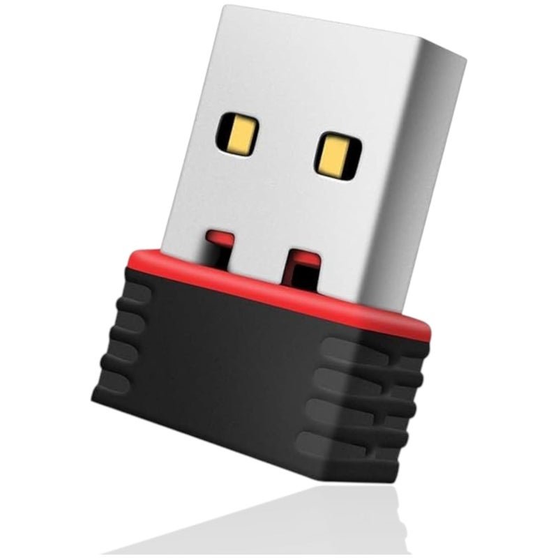 150Mbps Nano USB WiFi Adapter with Built-in Auto-Install Driver, High-Speed Wireless Network Card, Plug-and-Forget Mini WiFi Dongle for PC & Laptop, Compatible with Windows 10/8/7 (Black) - Image 1