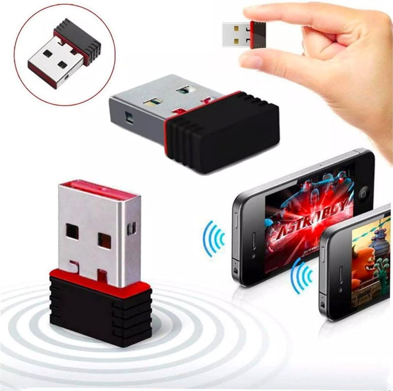 150Mbps Nano USB WiFi Adapter with Built-in Auto-Install Driver, High-Speed Wireless Network Card, Plug-and-Forget Mini WiFi Dongle for PC & Laptop, Compatible with Windows 10/8/7 (Black) - Image 5