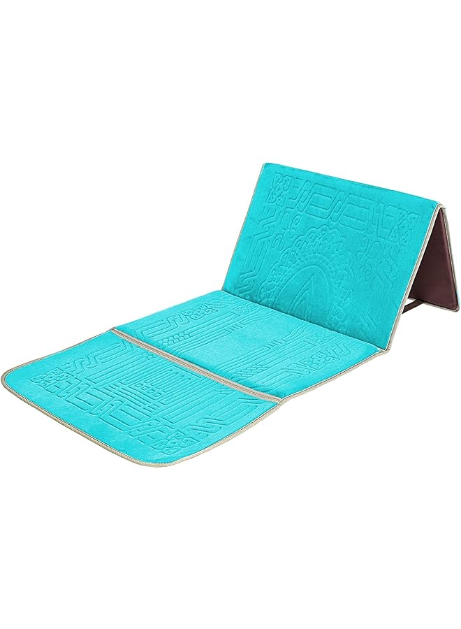 erorex Floodable Praying Mat Foldable Meditation Mat With Back Rest Prayer Rug With Carrying Bag Poratble Cushioned And Padded Prayer Rug For Salah Size 110  - Image 1