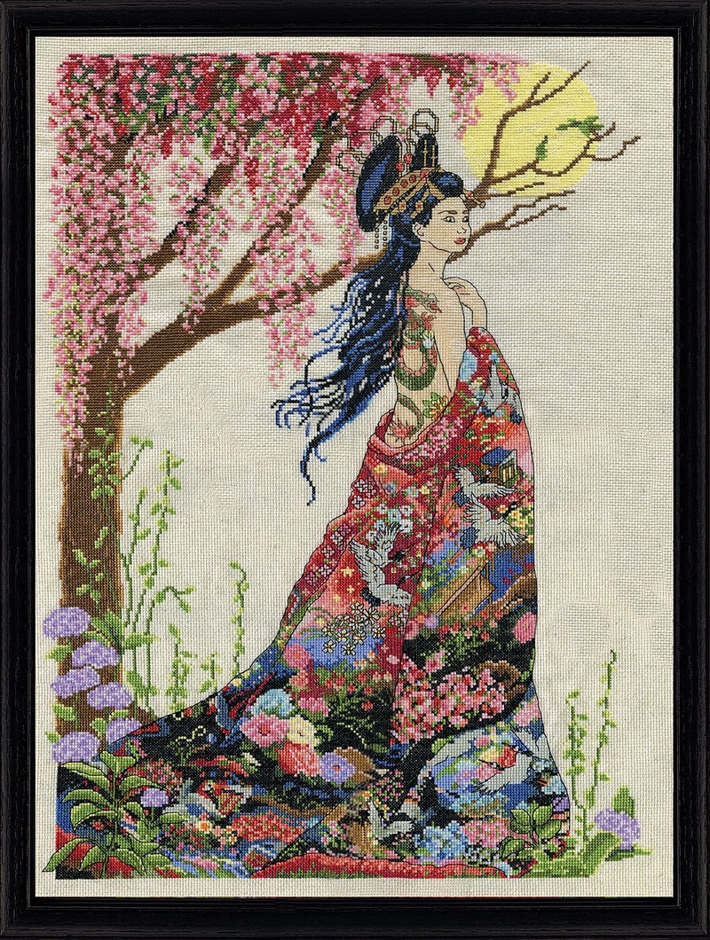 DesignWorks Ink Design Works Queen of Silk Cross Stitch Kit Cotton MultiColour 40 x 56 x 01 cm