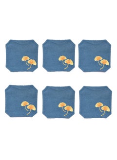Y&D Chinese Style Cotton Linen Retro Water Absorbing Double Layer Thickened Cup Holder Fabric Embroidered Tea Cup Pad Fabric Art Cup Pad  - Image 1