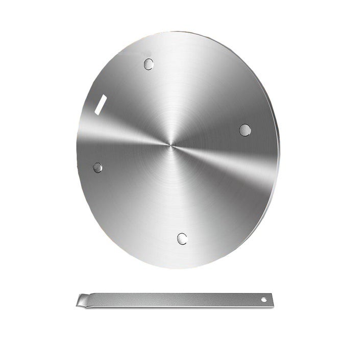 63INCH HEAT DIFFUSER PLATE STAINLESS STEEL COOKING INDUCTION ADAPTER SIMMER PLATE FOR ELECTRIC GAS GLASS COOKTOP HOB RING INDUCTION COOKTOP CONVERTER PLATE WITH HANDLE