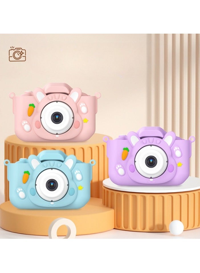 AROAQ Children's Camera Toy, HD 1080p Shockproof Children Video Camera, Anti-fall Portable Camera Toy, Multiple Functions Digital Camera,(Cute Cow Set Blue Dual Lens + 32G Capacity Card + Card Reader) - Image 4