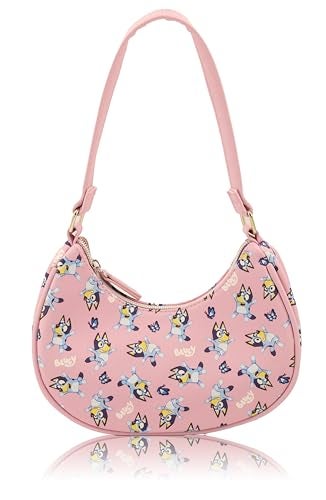 Fast Forward Bluey Hobo Handbag Purse for Girls | Official Crossbody Shoulder Bag with Adjustable Strap | Small PU Leather Toddler Purse, Preschool Handbag, Travel Tote, Everyday Mini Purse for Kids Ages 3+ - Image 3