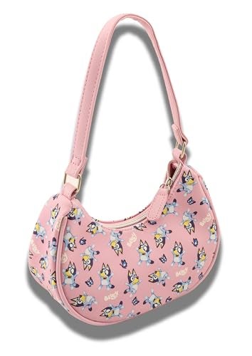Fast Forward Bluey Hobo Handbag Purse for Girls | Official Crossbody Shoulder Bag with Adjustable Strap | Small PU Leather Toddler Purse, Preschool Handbag, Travel Tote, Everyday Mini Purse for Kids Ages 3+ - Image 2