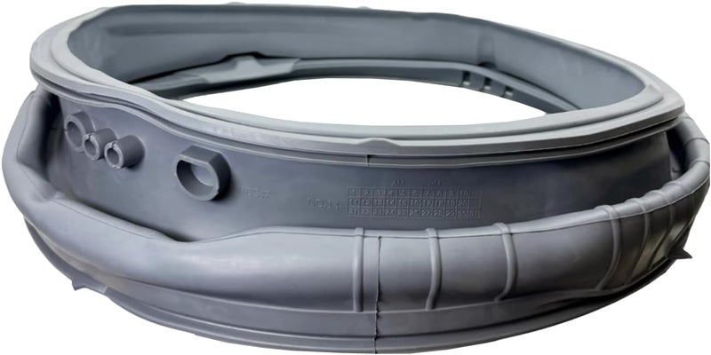 MorexLab MDS47123619 Washer Door Boot Gasket for LG Front-Load Washing Machines - Grey Seal - Image 1