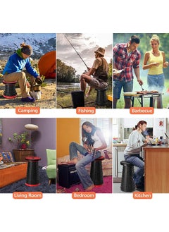 Jet Roy Jet Roy Plastic Compact Stool for The Sitting Indoor and Outdoor Portable HeightAdjustable Compact Stool MultiPurpose Folding Stool  - Image 4