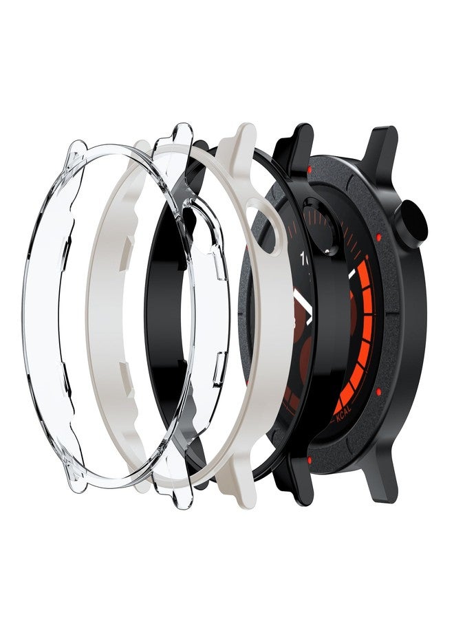 [عبوة من 3 قطع] غطاء حماية لساعة CMF Watch 3 Pro، غطاء من البولي كربونات رقيق وخفيف الوزن ومقاوم للصدمات والخدوش - Image 1