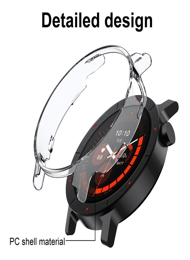 [عبوة من 3 قطع] غطاء حماية لساعة CMF Watch 3 Pro، غطاء من البولي كربونات رقيق وخفيف الوزن ومقاوم للصدمات والخدوش - Image 4