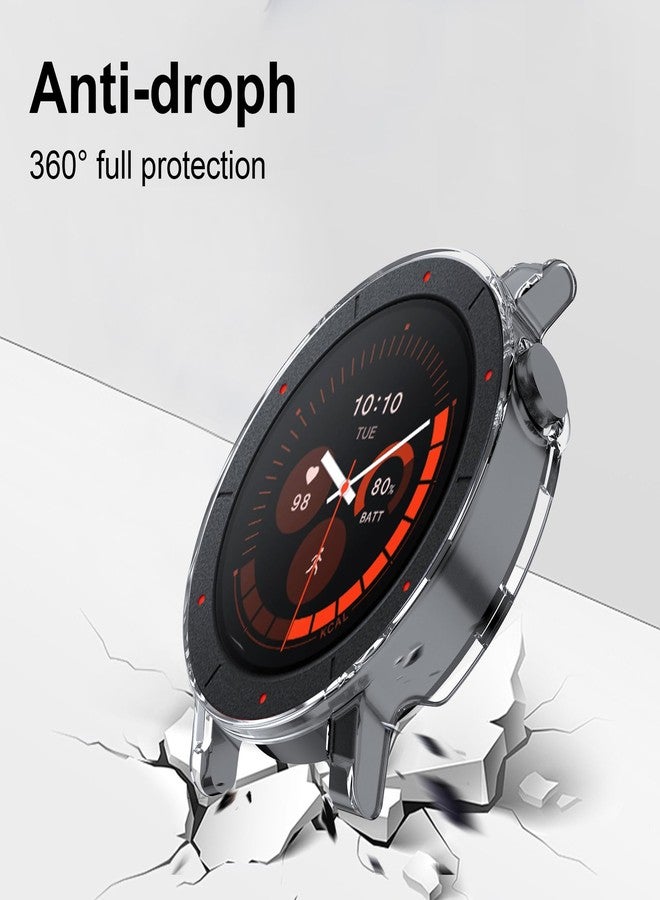 [عبوة من 3 قطع] غطاء حماية لساعة CMF Watch 3 Pro، غطاء من البولي كربونات رقيق وخفيف الوزن ومقاوم للصدمات والخدوش - Image 2