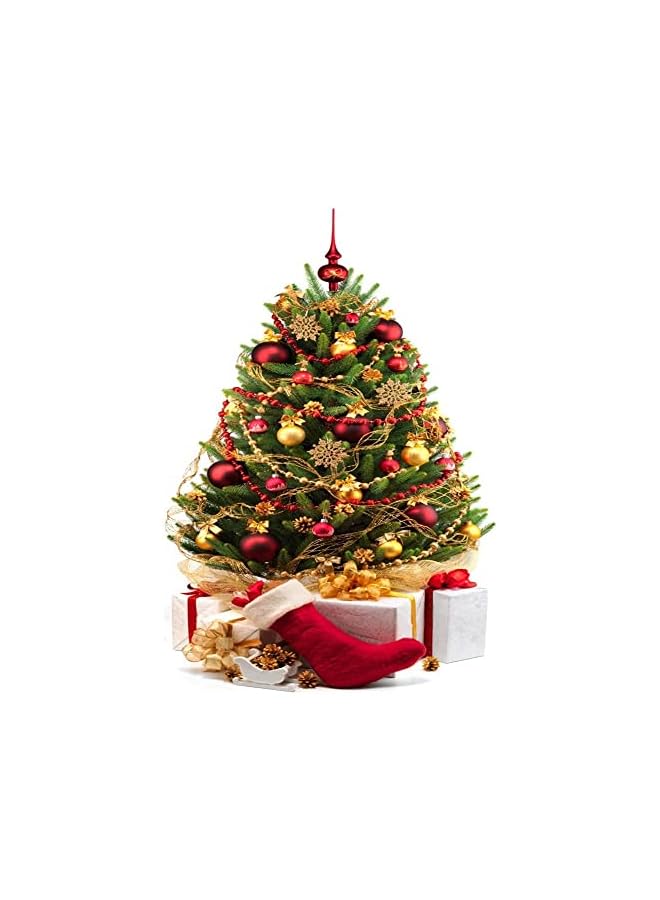 The Bros 24 قطعة كرات زينة شجرة عيد الميلاد الذهبية بحجم 4 سم زينة عيد الميلاد حفلة عطلة حديقة 2022 زينة ليلة رأس السنة الجديدة - Image 3