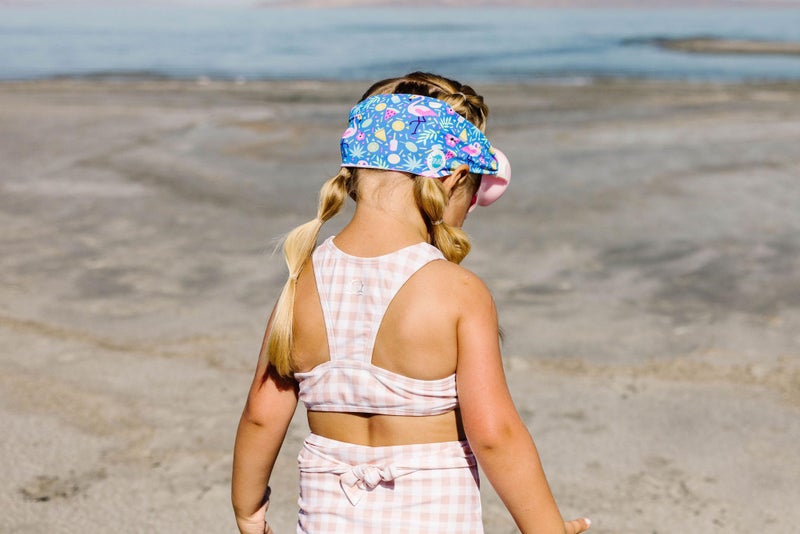 Splash Place KIDS SWIM GOGGLES with Fabric Strap - FLAMINGO POP | Fun, Fashionable, Comfortable - Tangle-Free, Swimming Goggles for Kids, Comfy Fabric Strap Goggles - Image 3