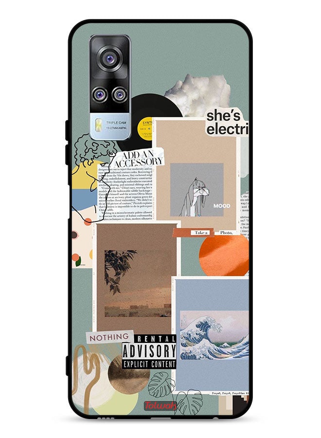 Tolwak vivo Y51 2020 Protective Case Cover She Is Electric - Image 1