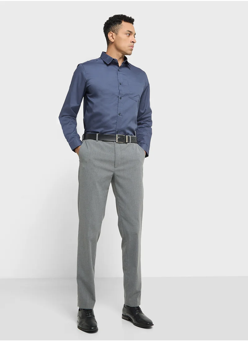 Robert Wood Long Sleeve Shirt   Single Pocket