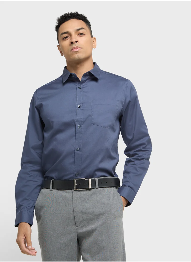 روبرت وود Long Sleeve Shirt   Single Pocket