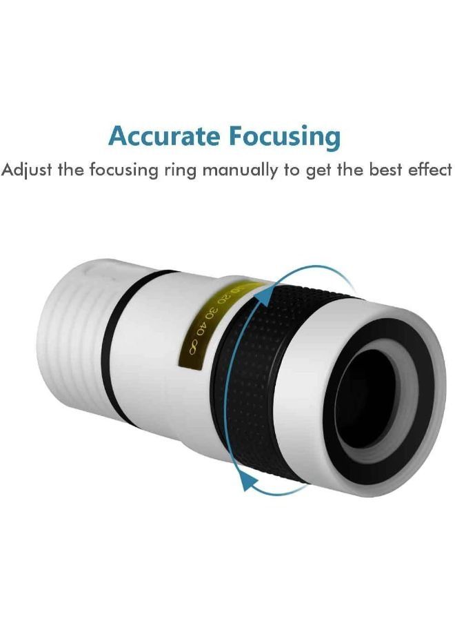 إيزي لايف عدسات كاميرا الهاتف المحمول زووم Telephoto Universal Clip-On Lens Kit for iPhone - Image 2